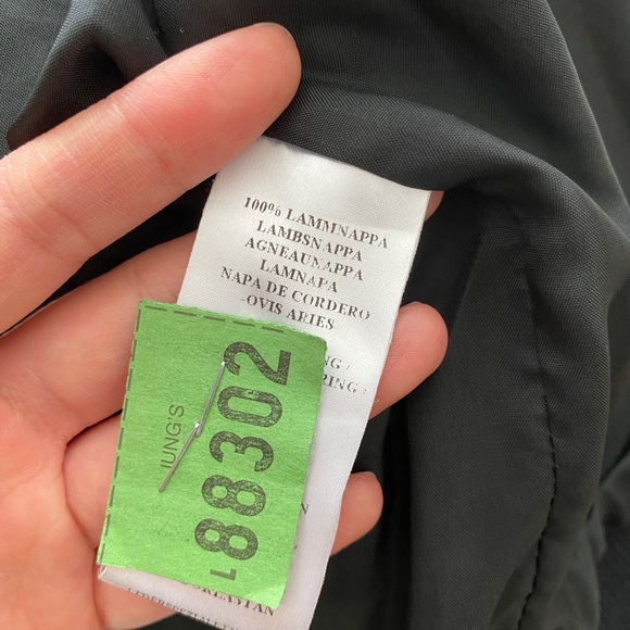 Y3 lamb skin leather hoodie bomber jacket - Picture 3 of 11